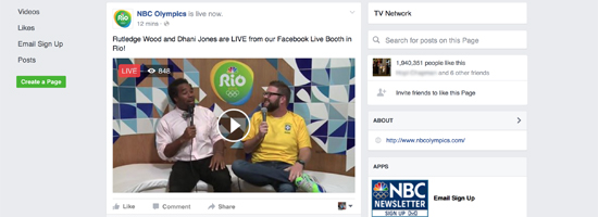 How I Work - #RIO2016 facebook LIVE for NBC