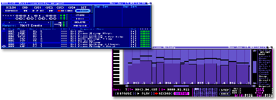 The sequencing software on the Amiga 2000 i started with was called Music-X  and was the centre of the setup